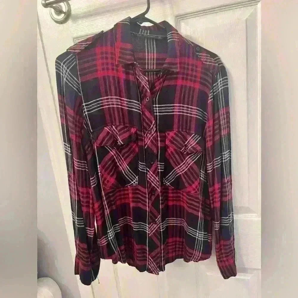 Zara Basic plaid shirt Size M